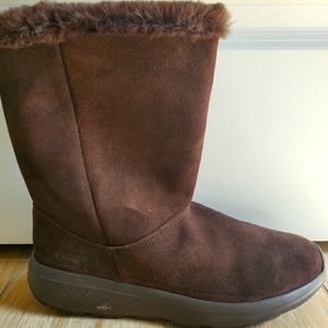 Skechers Chocolate Boots - size 9W